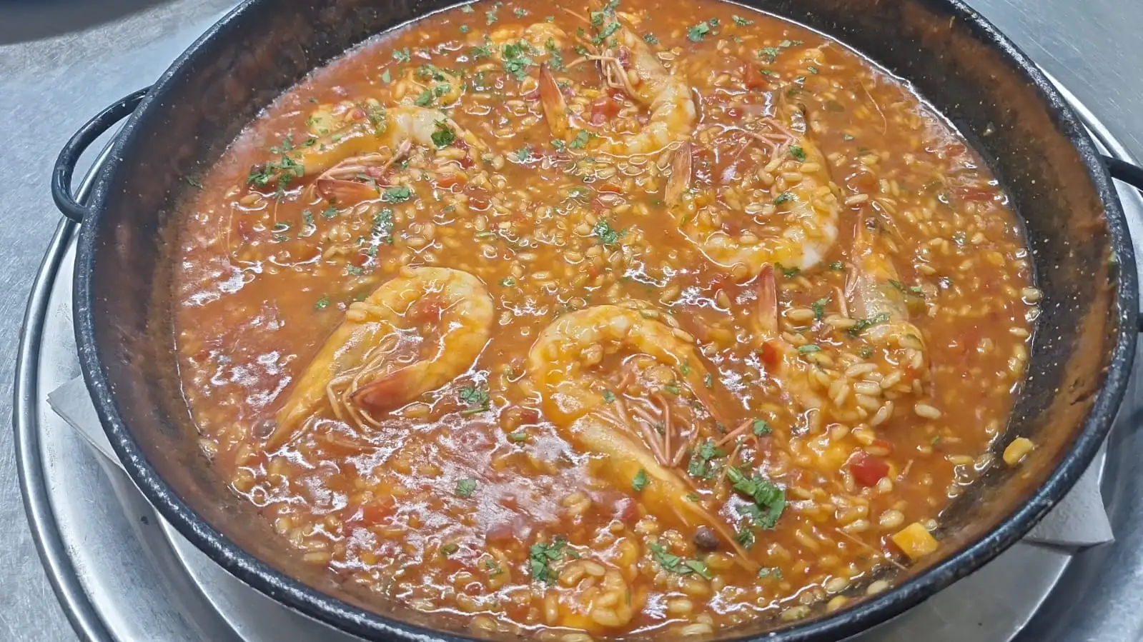 Arroz con mariscos frescos - Especialidad de Don Pepe Jerez